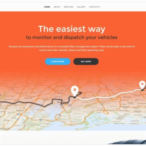 GPS Vehicle Tracking System Website Template download PLR