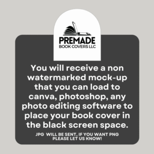 Mystery eBook Mockup, Thriller eBook Cover, Blank iPad mock PLR