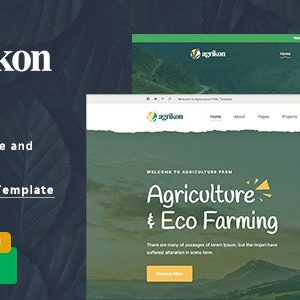 Agrikon - HTML Template For Agriculture Farm & Farmers download PLR