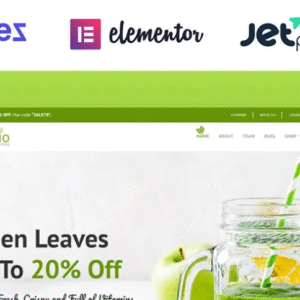 Naturio Food Store Template WooCommerce Theme download PLR