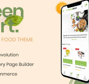 GreenMart – Organic & Food WooCommerce WordPress Theme download PLR