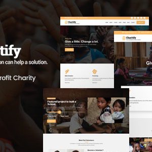 Charitify – NGO/Charity/Fundraising HTML Template PLR