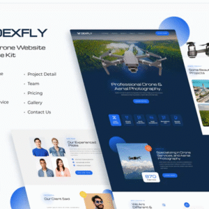 Dexfly | Drone & Aerial Photography Elementor Template Kit download PLR