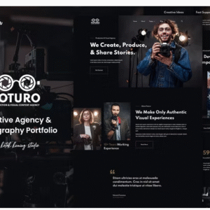 Foturo - Photography Portfolio & Creative Agency Elementor Template Kit download PLR