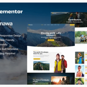Kanawa - Modern Travel Blog Elementor Template Kit download