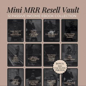 Passive Income eBook Bundle MRR master resell rights PLR