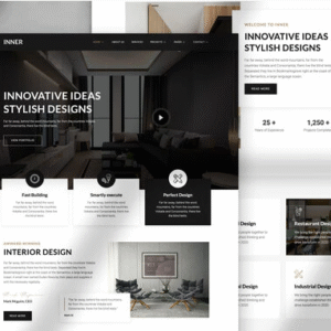 Inner – Interior Design & Architecture Template Kit download PLR