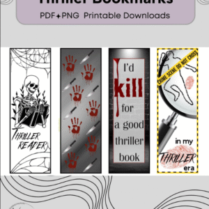 Thriller, Psychological Thriller Bookmark PLR
