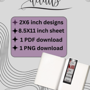 Thriller, Psychological Thriller Bookmark PLR