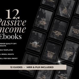 Passive Income eBook Bundle MRR master resell rights PLR