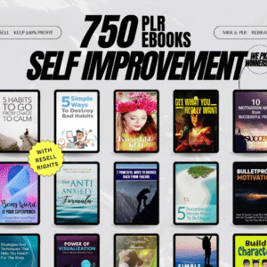 EBOOKS Self Improvement Bundle/750 Digital Books With Resell Rights PLR