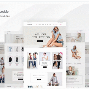 Fashionable - Fashion Shop Elementor Template Kit download PLR