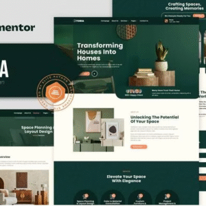 Toria - Interior Design Elementor Template Kit download PLR