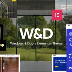 W&D - Windows & Doors Company WordPress Theme download PLR