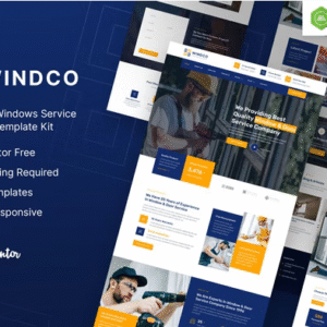 Windco – Doors & Windows Service Elementor Template Kit download PLR