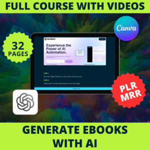 New Generate a complete eBook with AI PLR