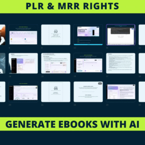 New Generate a complete eBook with AI PLR