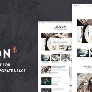 Anne Alison - Soft Personal Blog Theme download PLR