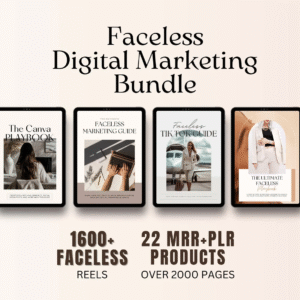 22 Faceless Digital Marketing MRR Products PLR