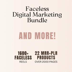 22 Faceless Digital Marketing MRR Products PLR