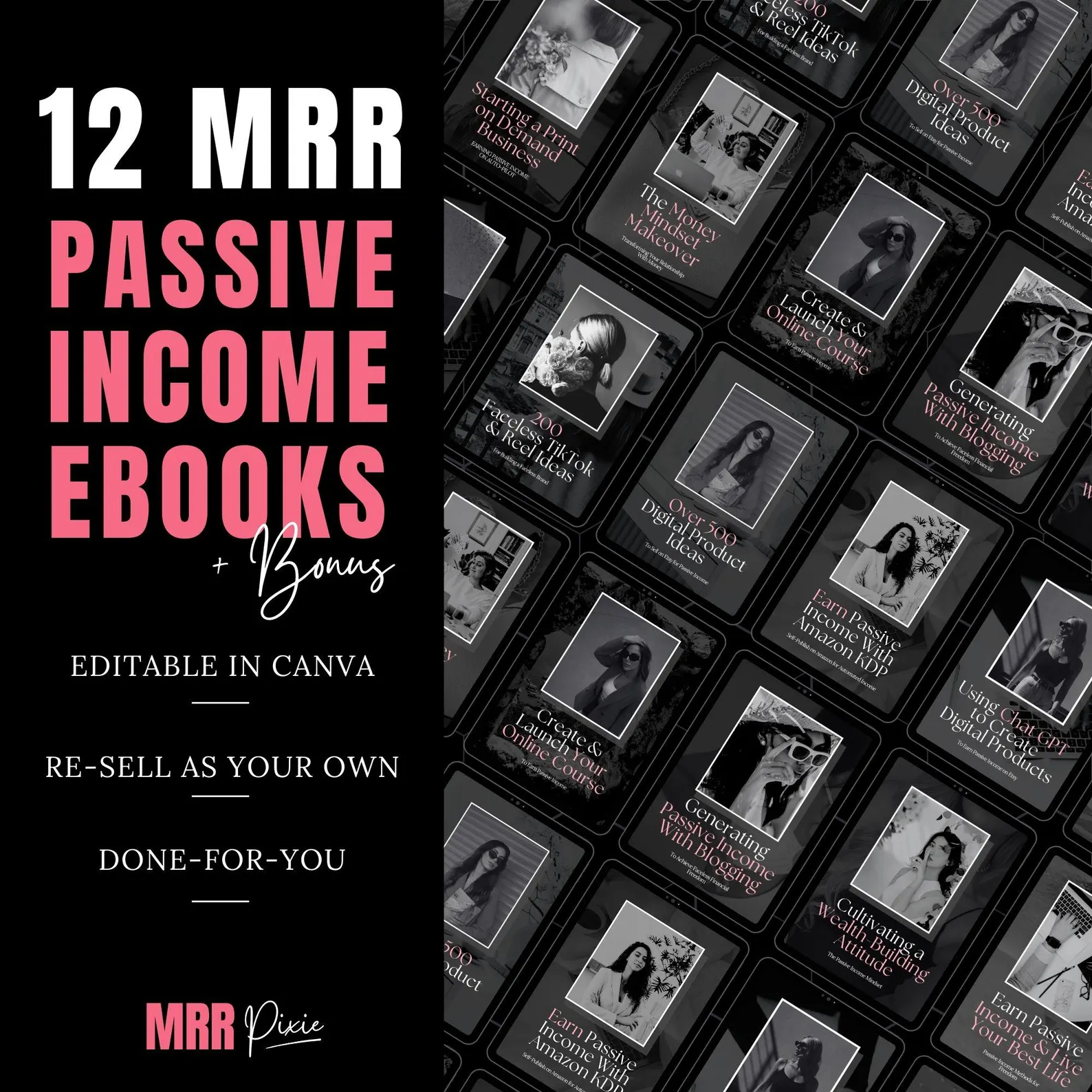 MRR Passive Income eBook Bundle PLR