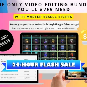 Over 100,000 Video Editing Assets Bundle 2.0 PLR