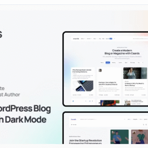 Caards – Modern Blog & Magazine WordPress Theme with Dark Mode download PLR