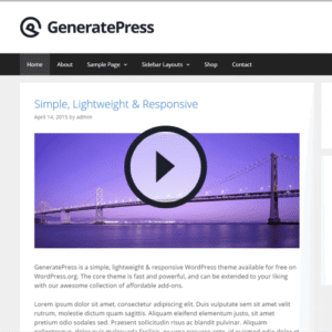GeneratePress Premium WordPress Plugin download