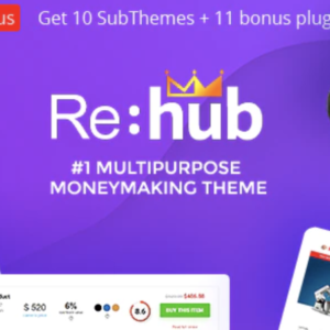 REHub - Price Comparison, Affiliate Marketing, Multi Vendor Store, Community Theme PLR