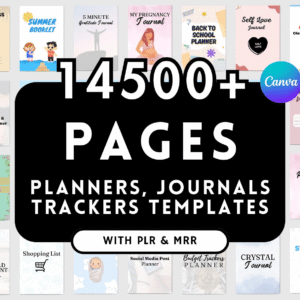 14500+ Pages PLR Canva Template Bundle