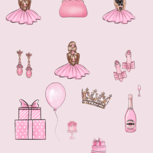Aesthetic Pink Viral Carousel Instagram Stickers PLR