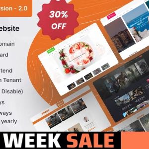 Multitenancy Bloging Website SAAS PLR