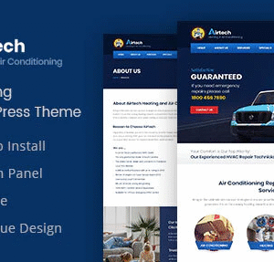 Airtech - Plumber WordPress theme download PLR